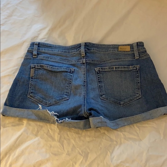PAIGE Jimmy Jimmy cuffed denim shorts RIVA wash - Picture 3 of 9